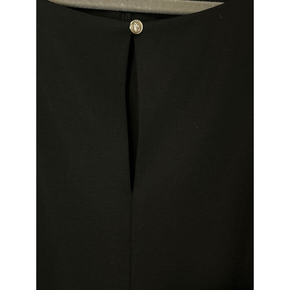 Lauren Ralph Lauren Jumpsuit Black Belted Medium Stretch Knit Long Sleeve NWT - Picture 9 of 13